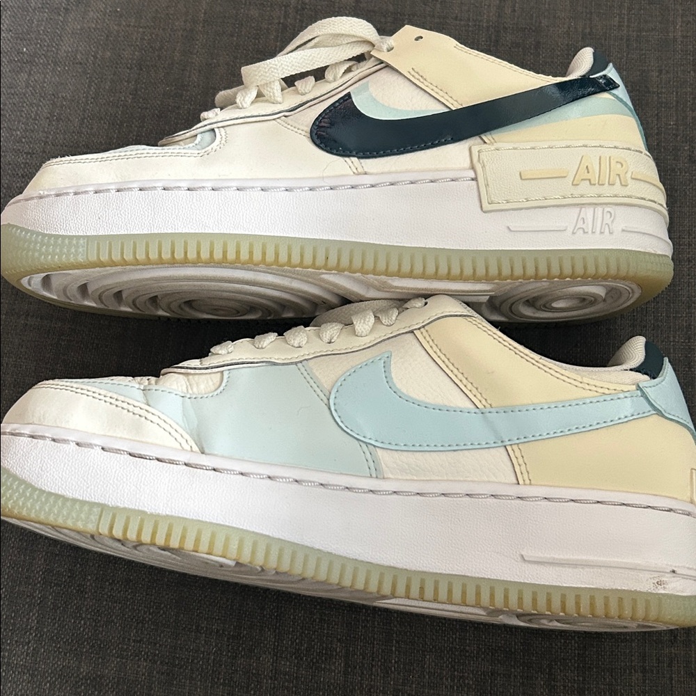 Nike Air Force 1 White and Black Sneakers